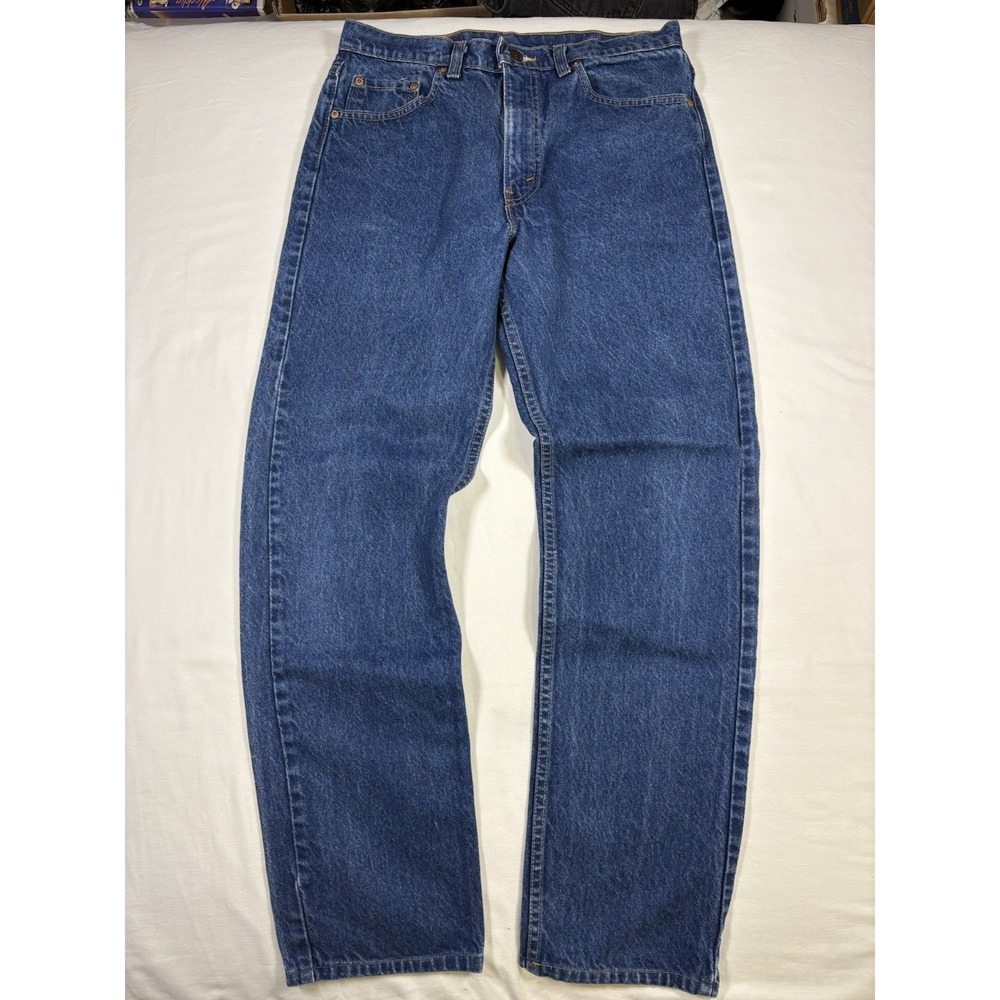 Vintage Levis 550 Made in USA Jeans Mens 33x34 Dark Wash Relaxed Tapered 1992
